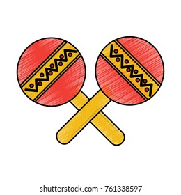 maracas musical instrument icon image