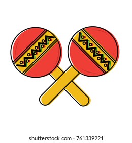 maracas musical instrument icon image