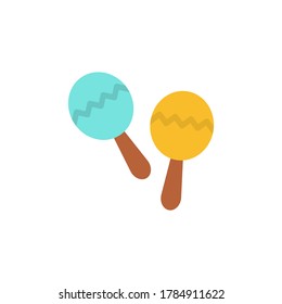 Maracas, musical instrument icon. Simple color vector elements of cultural activities icons for ui and ux, website or mobile application