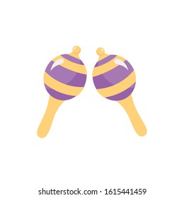 maracas musical instrument isolated icon vector illustration design