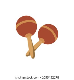 Maracas. Musical instrument. Vector illustration