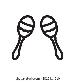 maracas outline icon 