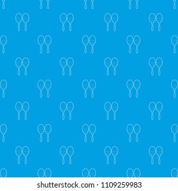 Maracas pattern vector seamless blue repeat for any use