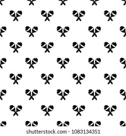 Maracas pattern vector seamless repeating for any web design