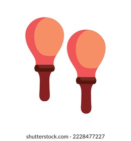 maracas of puerto rico isolated icon