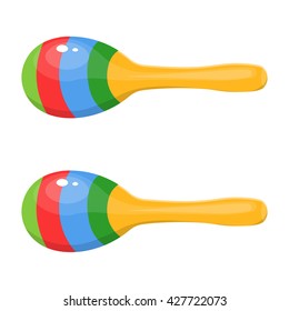 Maracas vector illustration isolated on a white background