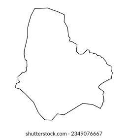 Maradi region map, administrative division of the country of Niger. Vector illustration.
