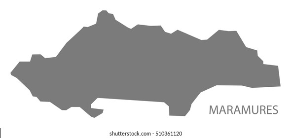 Maramures Romania Map grey