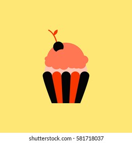 Maraschino Cherry Cupcake
