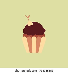 Maraschino Cherry Cupcake