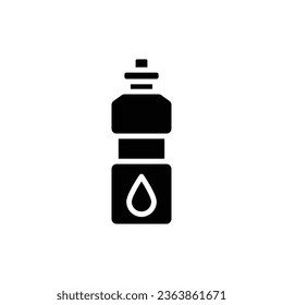 Marathon Bottle Filled Icon Vector Illustration