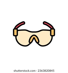 Marathon Glasses Icon Vector Illustration