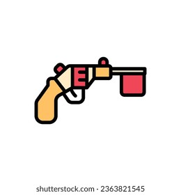 Marathon Gun Icon Vector Illustration