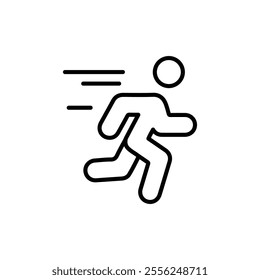 marathon icon Flat symbol set outline