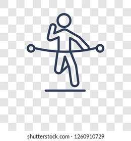 marathon icon. Trendy marathon logo concept on transparent background from Sport collection