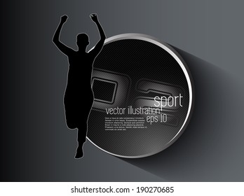 Marathon illustration. Vector 