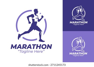 Maratón Logo Dynamic Racing Atleta Marca