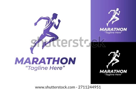 Marathon Logo Modern Endurance Running Identity