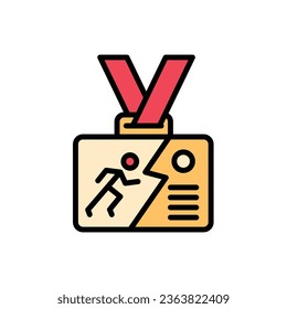 Marathon Membership Icon Vector Illustration