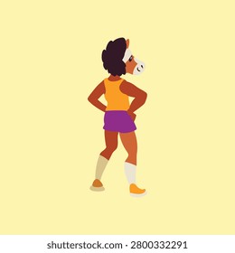 Marathon runner Horse Character in Athletic Wear