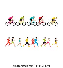 bike and run race