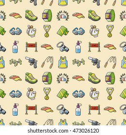 Marathon and running icons set,eps10