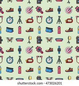 Marathon and running icons set,eps10