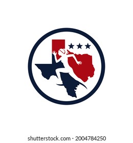 marathon running sports logo design in texas