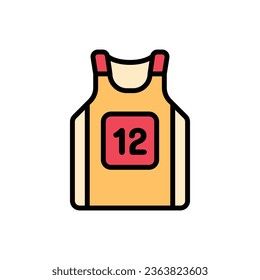 Marathon Shirt Icon Vector Illustration