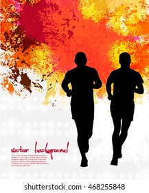 Marathon. Sport background