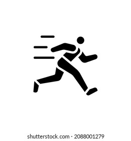 marathon sports icons designed in black solid style and glyph style in sports icons category