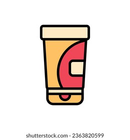 Marathon Sunscreen Icon Vector Illustration