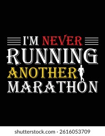 Marathon T Shirt Design or Art
