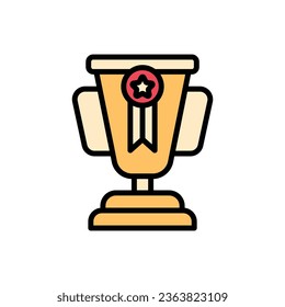 Marathon Trophy Icon Vector Illustration