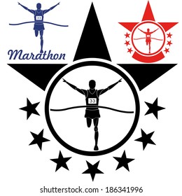 Marathon. Vector Illustration
