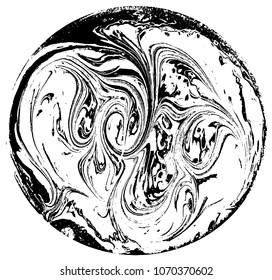 Marble abstract acrylic background. Nature marbling artwork text