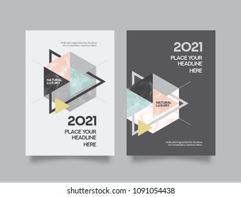 Marble Abstract Background  Book Cover Design Template in A4. Can be adapt to Brochure, Annual Report, Magazine,Poster, Corporate Presentation, Portfolio, Flyer, Banner, Website.