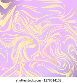 Marble abstract background. Bright gradient backdrop. Liquid flow effect. Watercolor stains painting.  Vector illustration. Easy to edit design template for flyer, banner, poster, brochure, etc.
