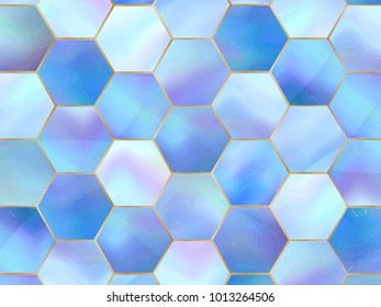 Marble abstract background in holographic glow color . Vector illustration for poster, brochure, invitation, cover book, catalog. 