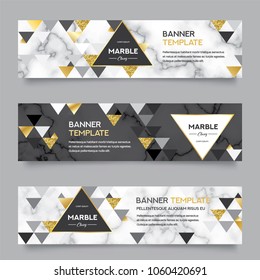 Marble Abstract Background Web Banner Template. Natural texture style Easy to adapt to Brochure, Annual Report, Magazine, Poster, Corporate Advertising media, Flyer, Website.