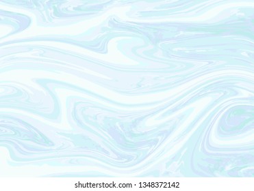 Marble abstract blue and white paint texture background vector