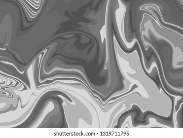 Marble abstract gray and white paint texture background vector