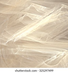 Marble abstract grunge background under a striped pattern, vector illustration