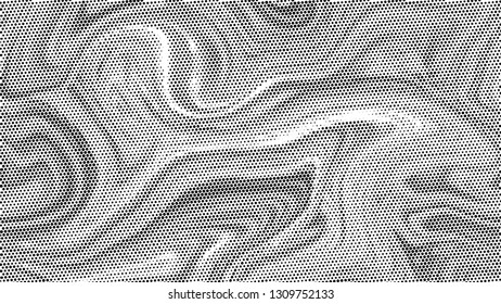 Marble abstract halftone background. Black and white pattern texture backdrop. Soft bright halftoned wallpaper with geometric dots,triangle shapes. Smooth gradient vector 