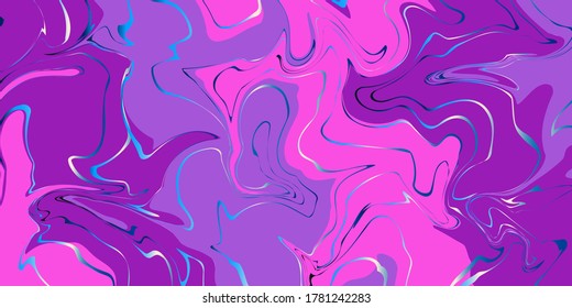 marble abstract multi-colored background with gold and silver streaks. vector graphics