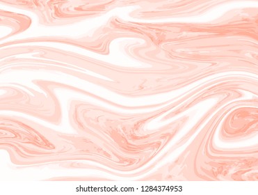 Marble abstract pastel pink and white paint texture background vector