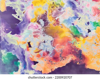 Marble Abstract Pattern. Swirl Acrylic Grunge. Fluid Abstract Background. Water Color Holi Paint. Alcohol Ink Marble Space. Liquid Marble Illustration. Acrylic Ink Watercolor. Modern Abstract Painting