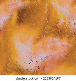 Marble Abstract Pattern. Swirl Liquid Splash. Alcohol Ink Sun Fire. Fluid Splash Red Fire. Liquid Abstract Background. Acrylic Ink Marble Paint. Orange Holi Space. Hot Vector Seamless Science