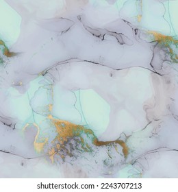Marble Alcohol Ink. Floor Seamless Glitter. Gold Water Color Marble. Alcohol Ink Background. Blue Wall Marble Watercolor. Blue Seamless Background. Luxury Abstract Painting. Gold Lavender Wall Paint.
