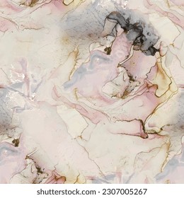 Marble Alcohol Ink. Gold Floor Seamless Repeat. Wall Marble Watercolor. Gold Oriental Background. Pink Ink Tile. Purple Water Color Background. Pink Water Color Repeat. Modern Abstract Template.